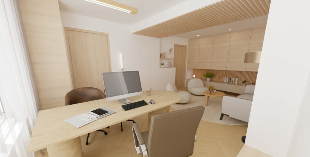Modélisation 3D d'un bureau